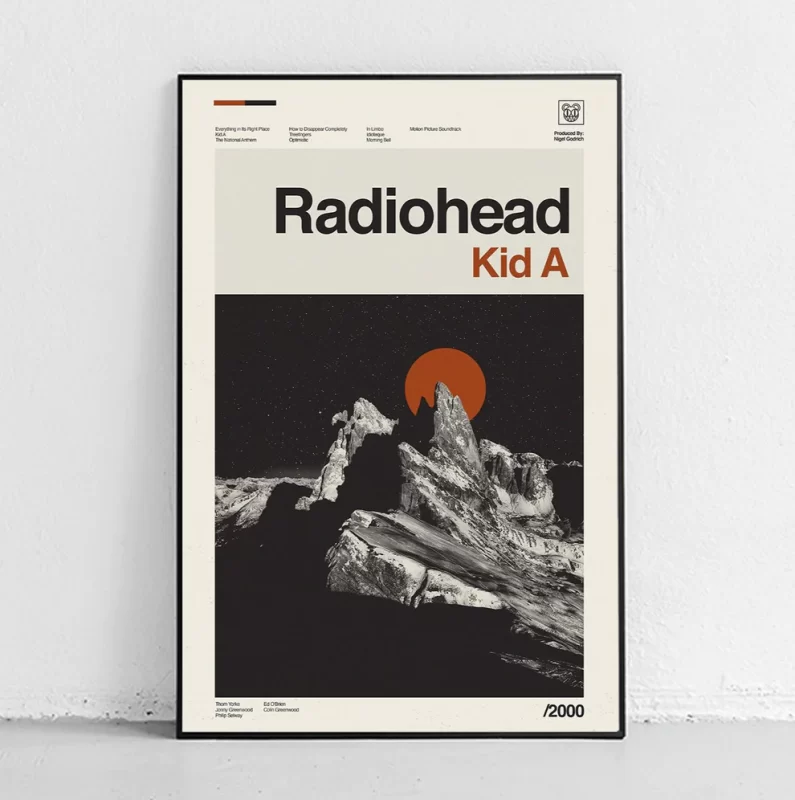 خرید تابلو Radiohead Kid A