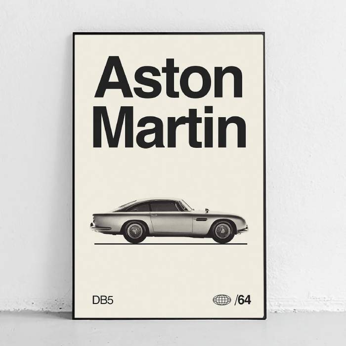 خرید تابلو طرح Aston Martin DB5 1964