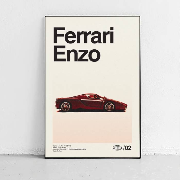 خرید تابلو طرح Ferrari Enzo