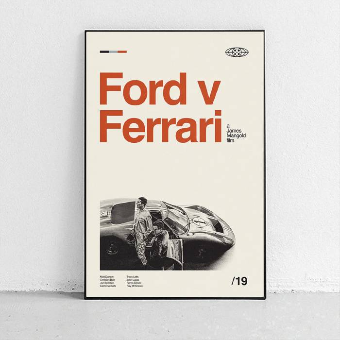 خرید تابلو طرح Ford v Ferrari