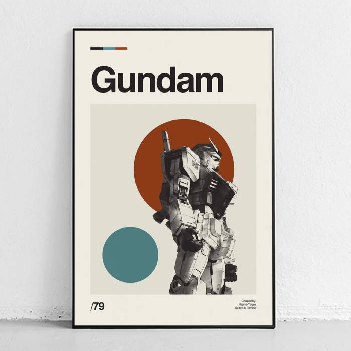 خرید تابلو Gundam