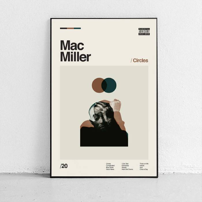 خرید تابلو Mac Miller Circles