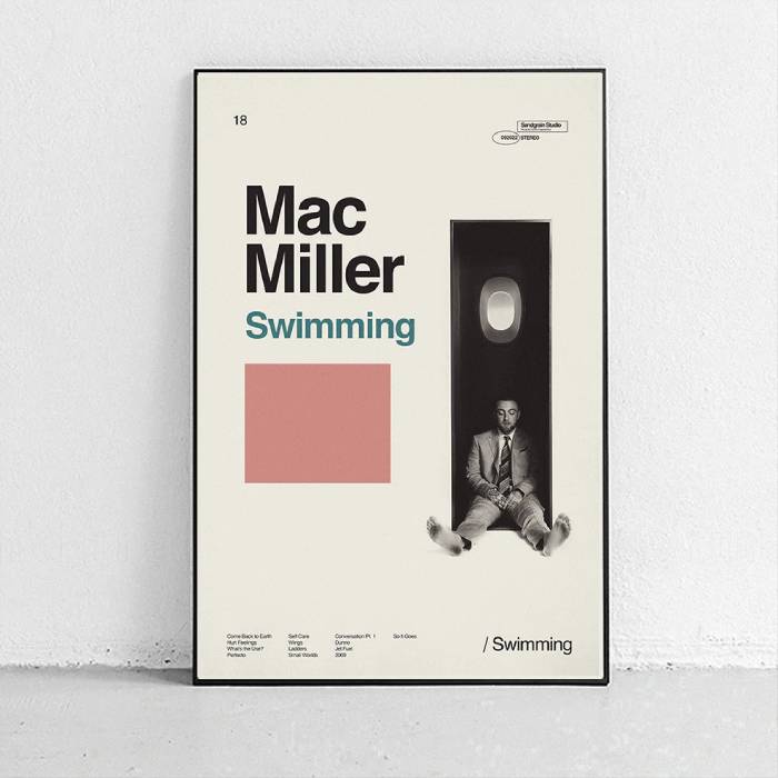 خرید تابلو Mac Miller Swimming