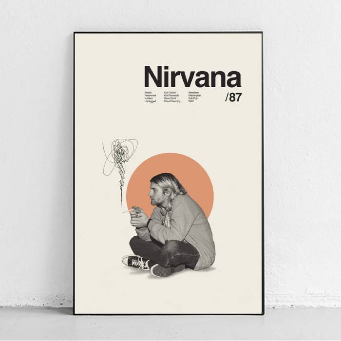 خرید تابلو Nirvana