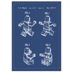 خرید تابلو اتاق کودک طرح Lego men