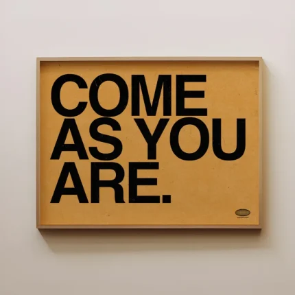 خرید تابلو Come as you are