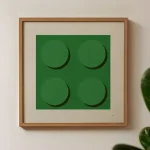 خرید تابلو طرح Lego سبز