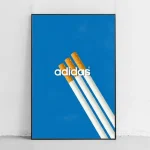 خرید تابلو طرح Adidas with three cigarettes