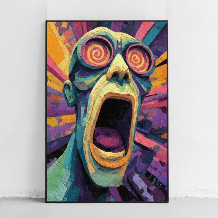 خرید تابلو طرح Psychedelic Scream