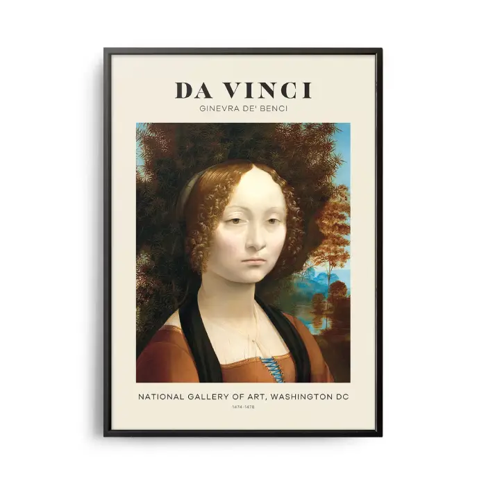 خرید تابلو نقاشی Ginevra De' benci از لئوناردو داوینچی