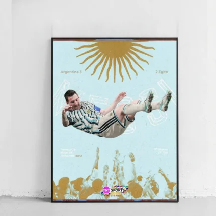 خرید تابلو فوتبالی طرح Last dance messi