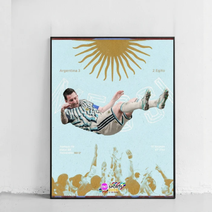 خرید تابلو فوتبالی طرح Last dance messi