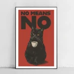 خرید تابلو طرح NO Means NO