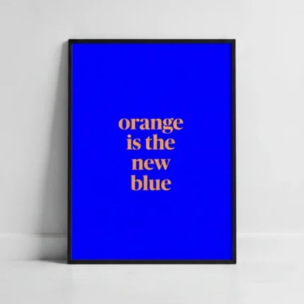 خرید تابلو Orange is the new blue