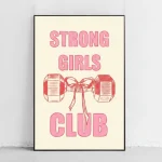 خرید تابلو Strong girls club