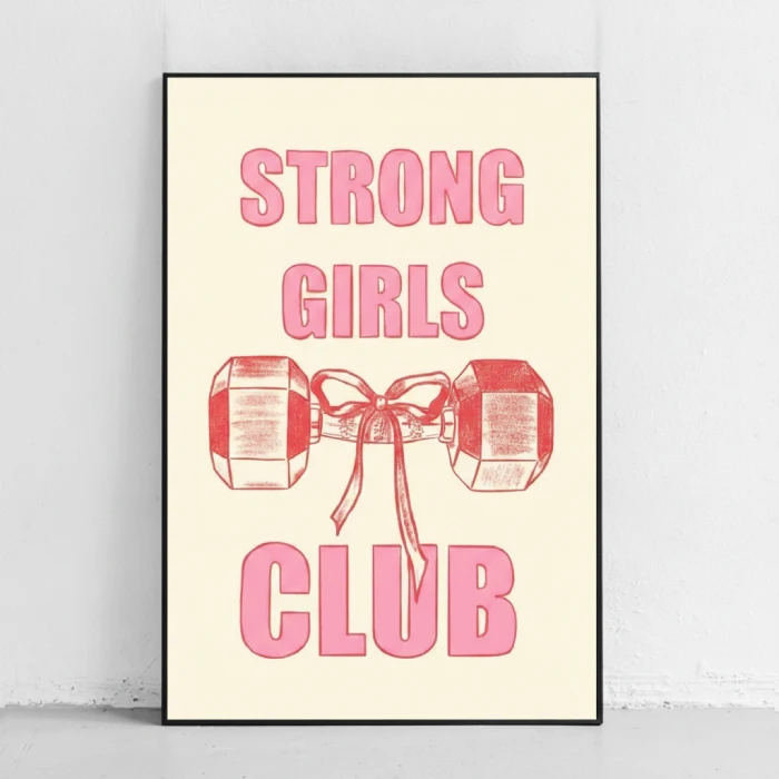 خرید تابلو Strong girls club